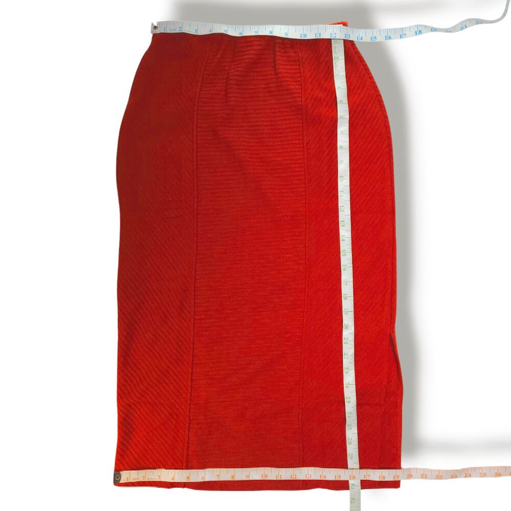 NWT B.O.G.‎ Band of the Free Renee Bodycon Ribbed Pencil Skirt Sz. M [8-10] Rust - Picture 10 of 11